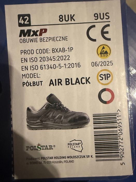 Półbuty buty robocze bezpieczne MxP ochronne