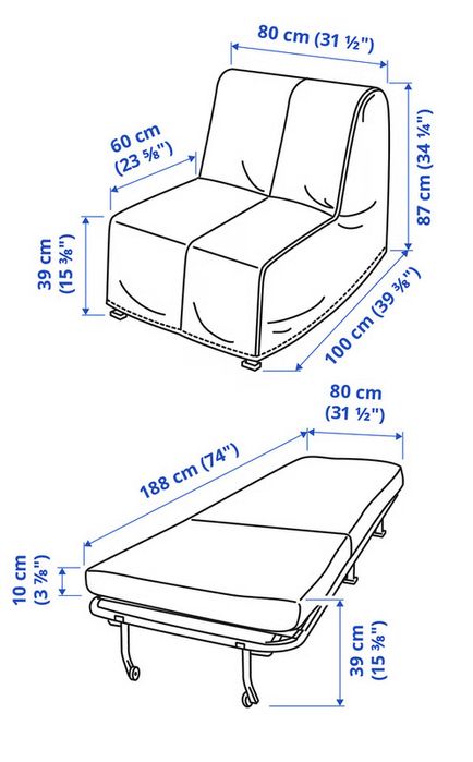 Poltrona-cama, LYCKSELE LÖVÅS