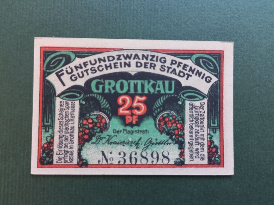 Grodków (Grottkau) - notgeld 25 fenigów