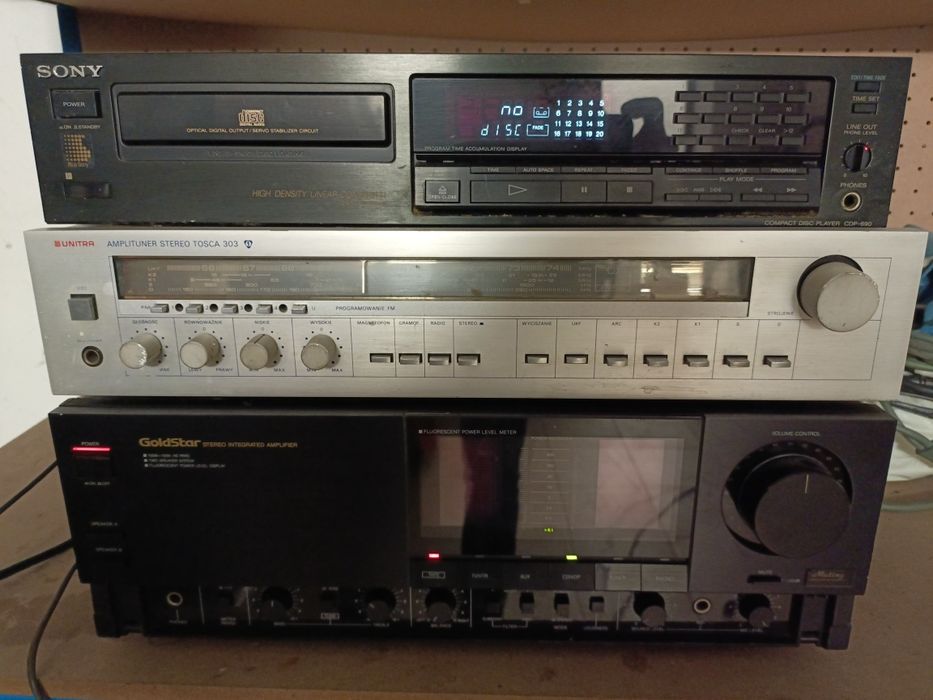 Amplituner Unitra Tosca 303 kolumny Altus 75 estradowe