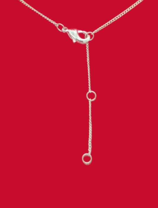 Łańcuszek z celebrytką w kształcie diamentu | 2,56g | dł. 43,5cm