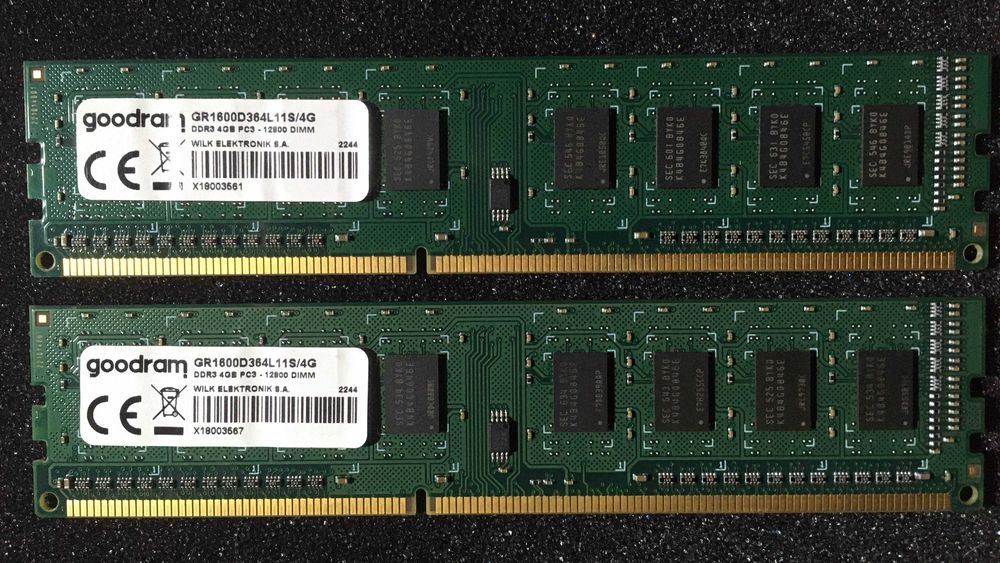 Modulos memória RAM DIMM DDR3