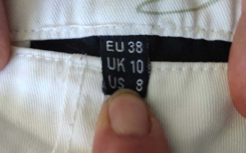 Spodnie białe bawełna Capri vintage