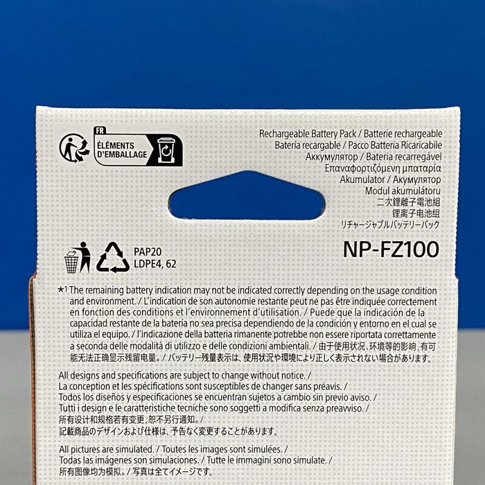 Bateria Sony NP-FZ100 (SELADA)