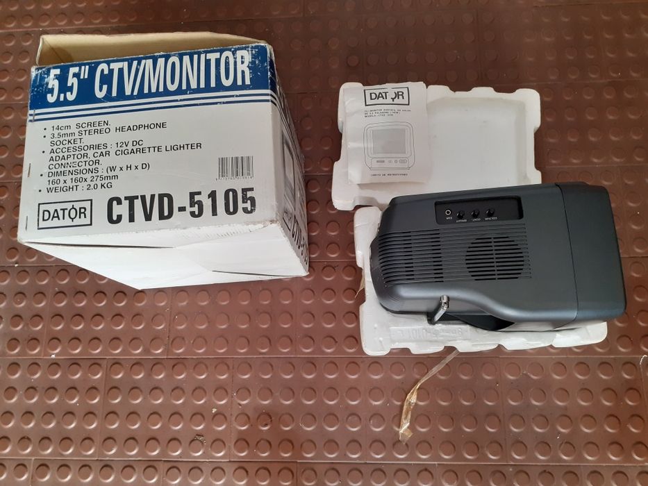 12V Television with Car Cigarette Lighter Adapter and 220V Adapter64298101596034123