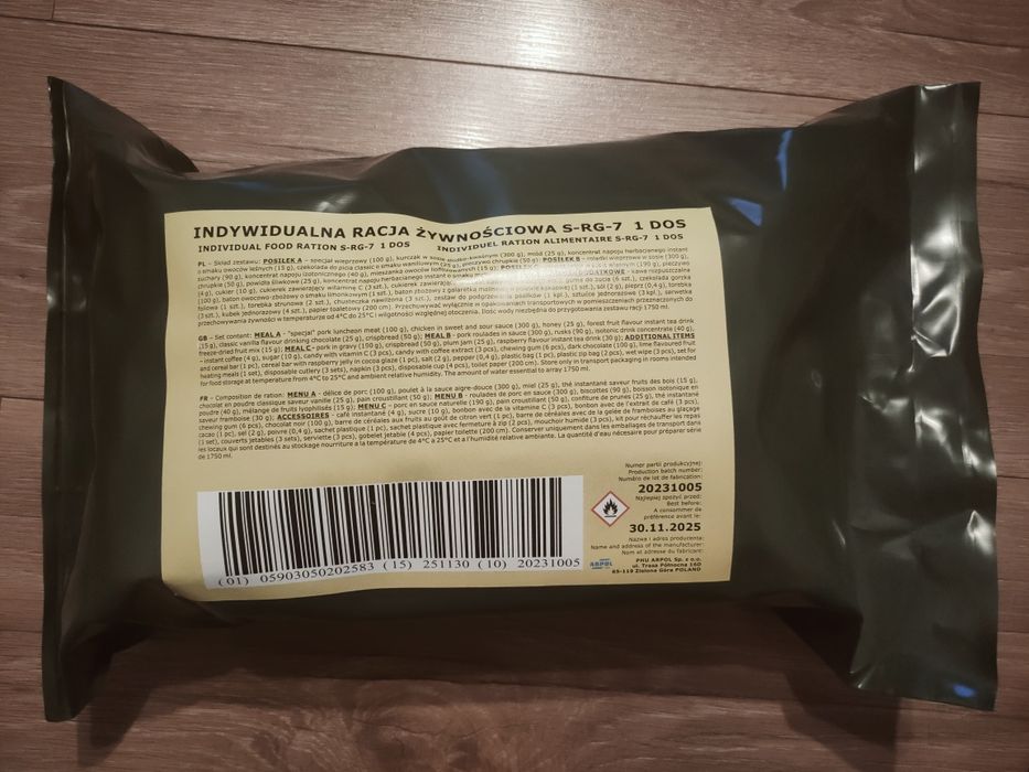 Srg 7 (Całodniowa porcja żywnościowa)