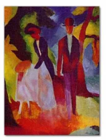 Lais Puzzle August Macke - Ludzie nad Błękitnym Jeziorem 1000