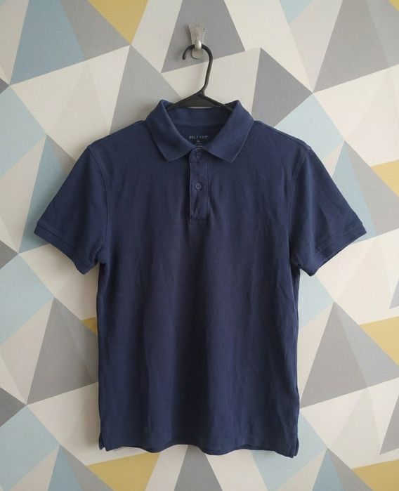 Klasyczna Granatowa Polówka Menswear – 100% Bawełna Organic M