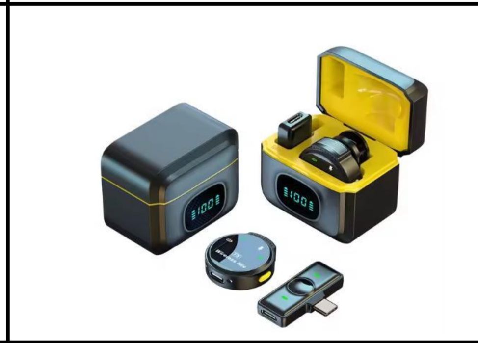 Бездротовий подвійний петличний мікрофон J6 для телефонів