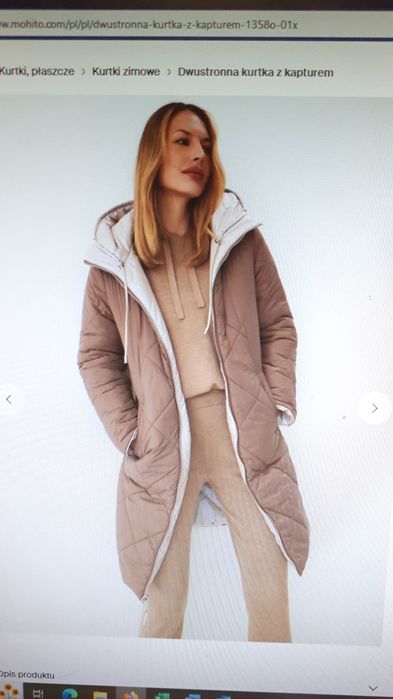 NOWOŚĆ Dwustronny Płaszcz MOHITO