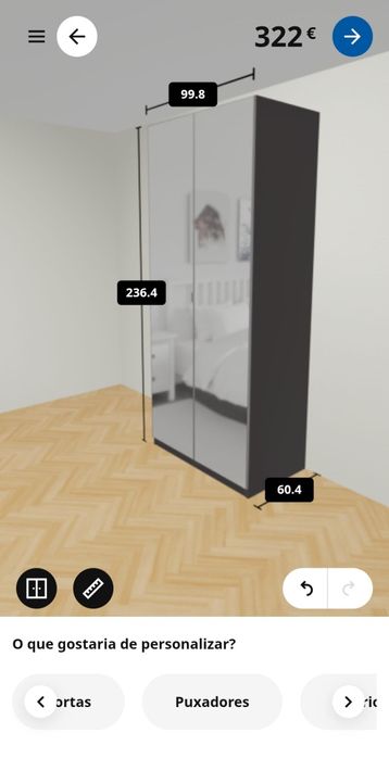 Guarda Roupa Pax Como Novo