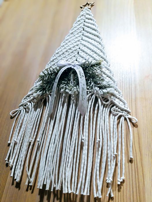 Makramowa choinka boho