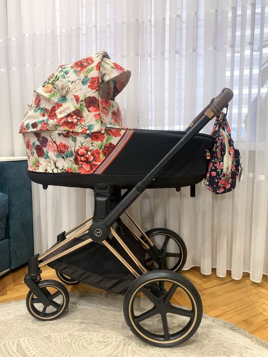 Cybex Priam 4.0 Spring Blossom 2в1 дитяча коляска
