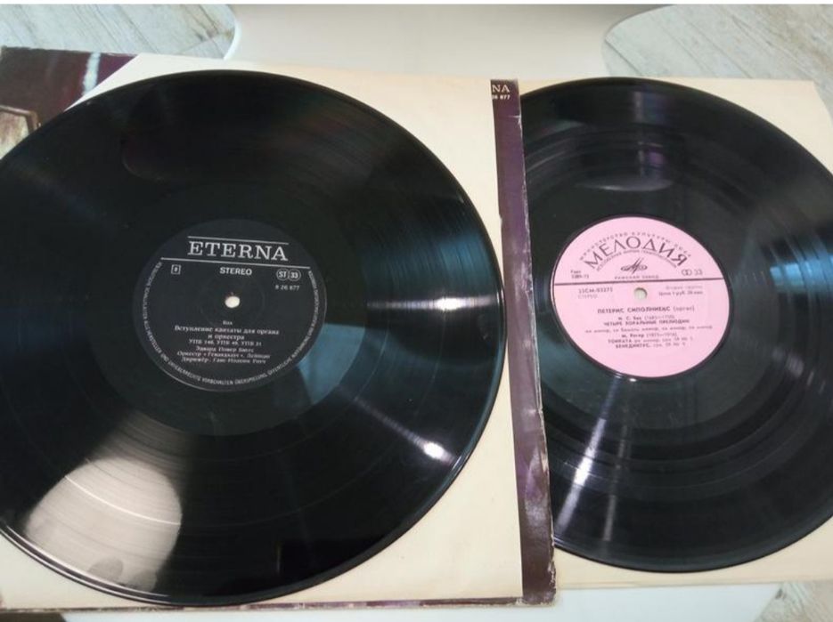 2 шт Bach та П.Сиполниекс, Л.Дайне платівки