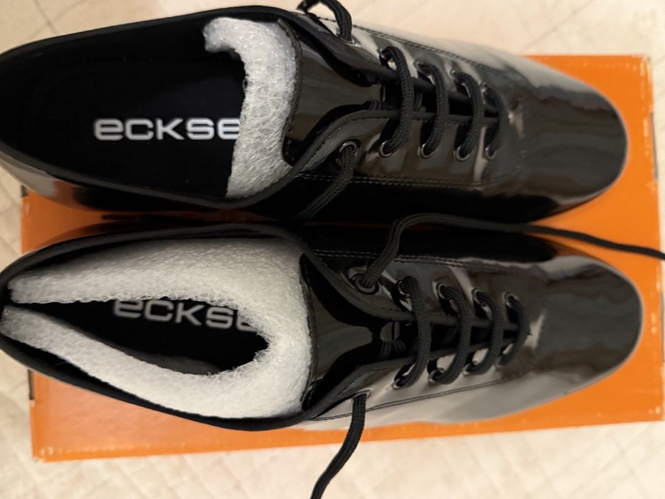 Туфлі Eckse Оксфорд для хлопчика, колір чорний, лакові, стандарт