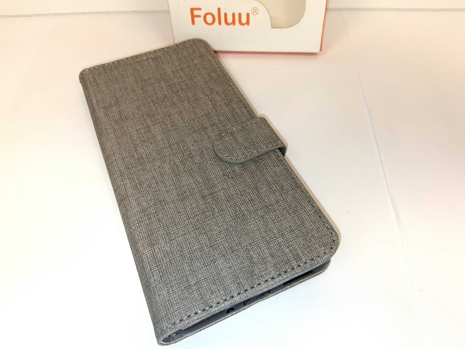 Z114 Etui Foluu Do Xiaomi Poco X5 5G / Redmi Note 12 5G Portfel Szare