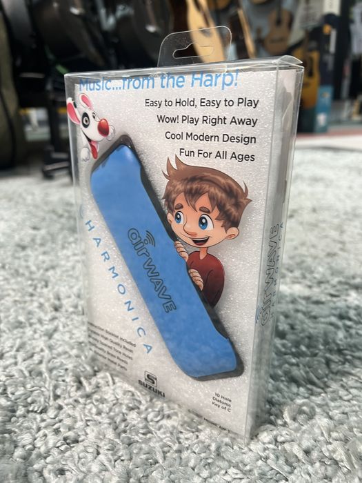 Harmonijka ustna Suzuki Air Wave niebieska dla dzieci