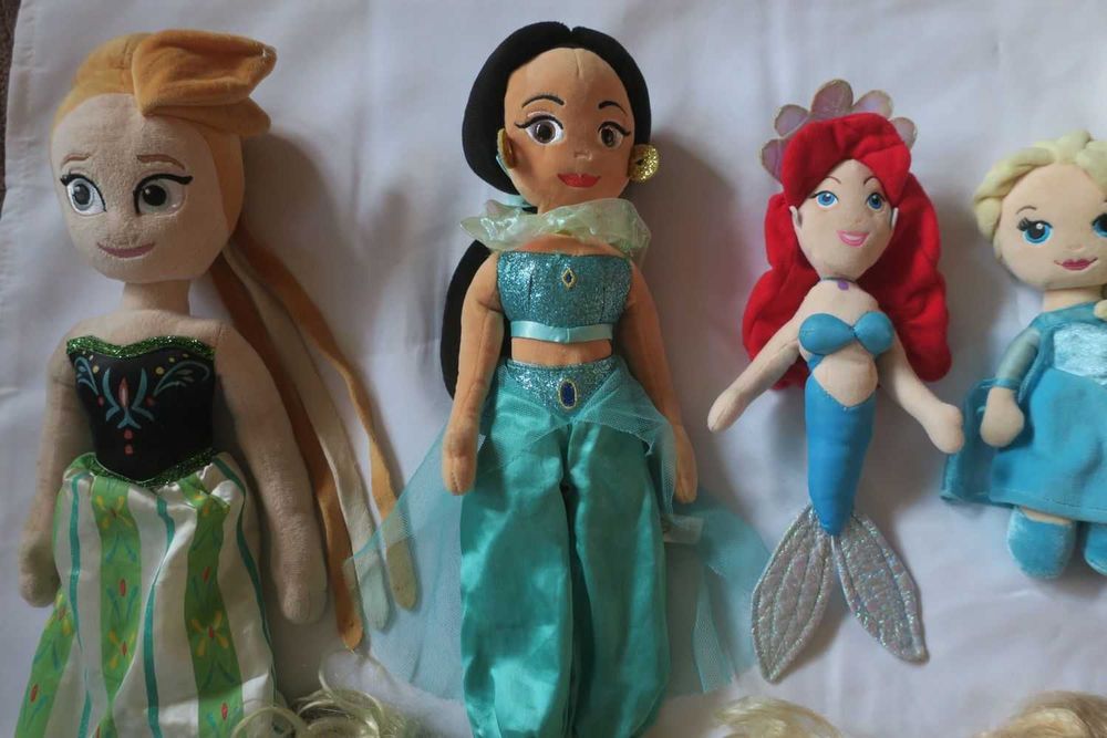 Lalka Anna Elsa Kraina Lodu Syrenka Arielka Jasmina Roszpunka