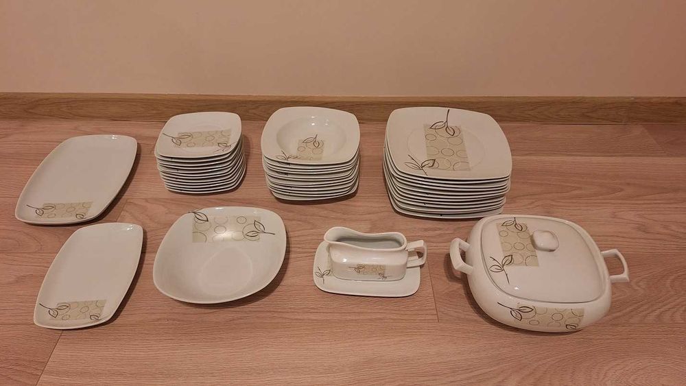 zastawa stołowa 12 osób, serwis obiadowy