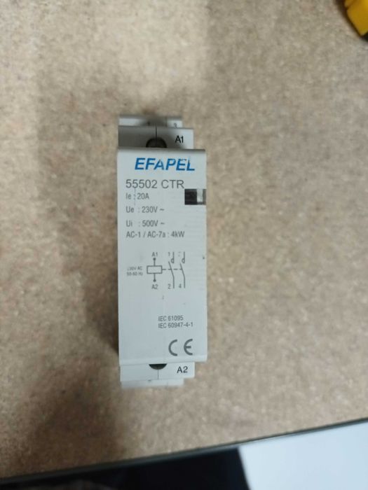 Contactor Efapel 55502 CTR (NA | 20A | 230VAC | 2P)