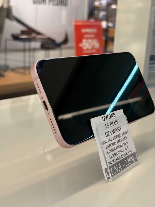 iPhone 15 PLUS 128GB Bat. 86% Topcase Vivo *Raty 0%
