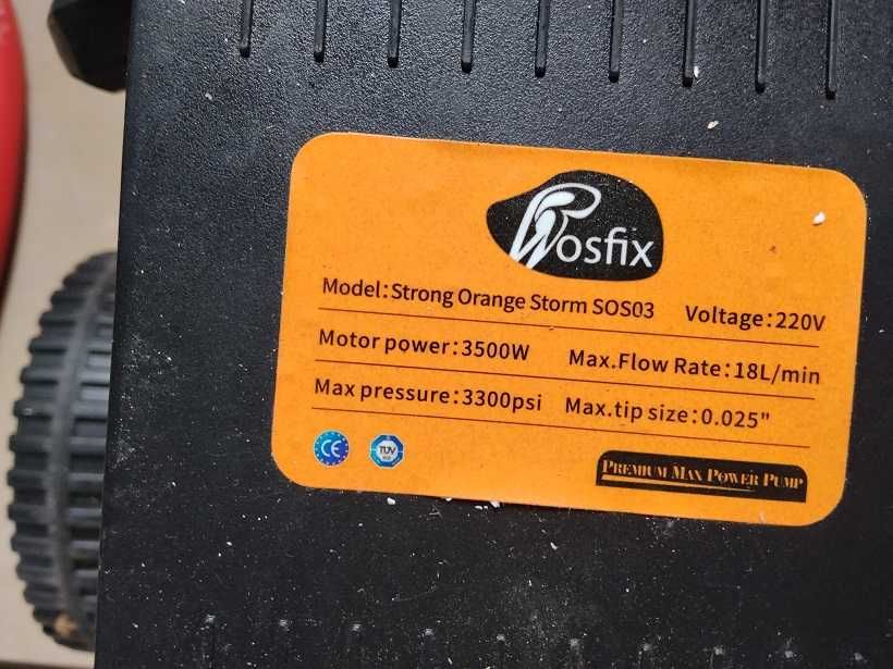 Zestaw Agregat Malarski Hydrodynamiczny Rosfix 3500w 38mwąż 100cmlanca