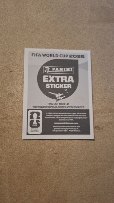 Cromo extra sticker