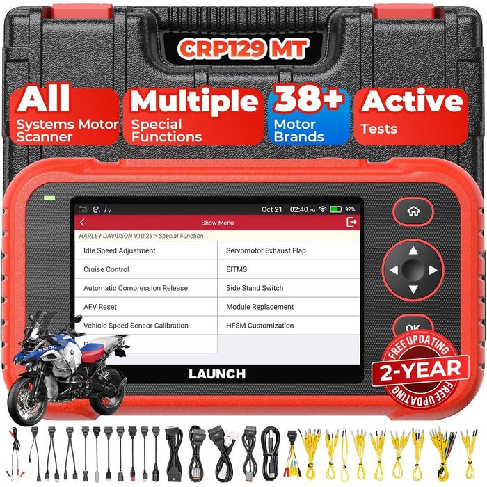 Launch CRP129MT - Máquina Diagnostico OBD Motas