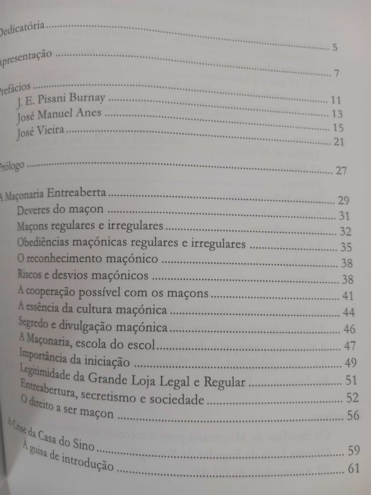 A Maçonaria entreaberta - Luís Nandin de Carvalho