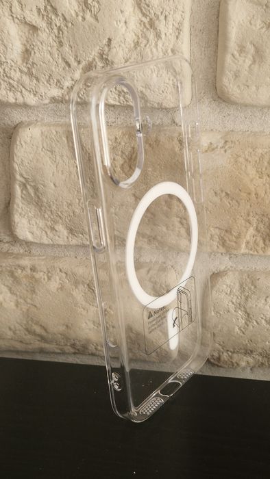 Transparent Slim Magsafe Case do Iphone 17 white