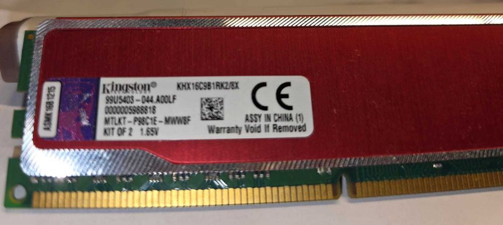 kingston 8 Gb KHX16C9B1RK2/8X