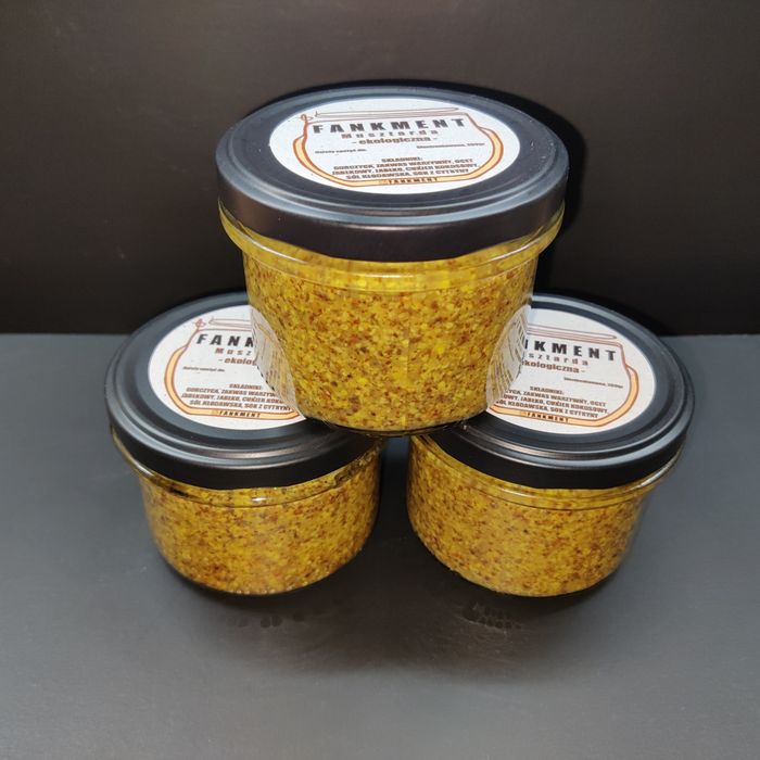 Domowa musztarda, sfermentowana - 200gr - ekologiczna