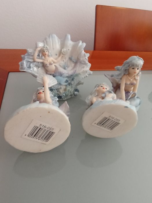 4 estatueta de sereias	novas