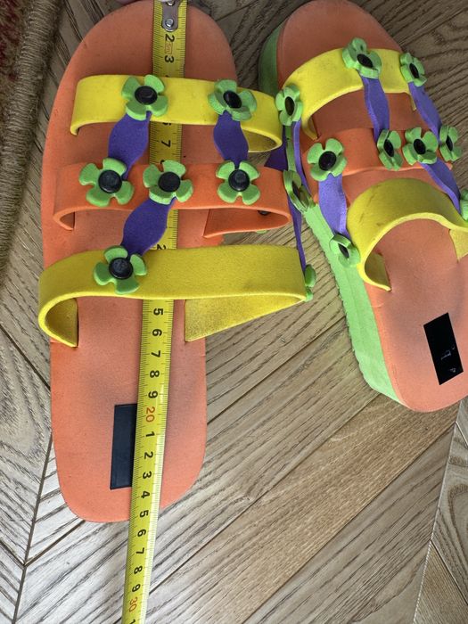 Klapki damskie wygodne kolorowe 24 cm