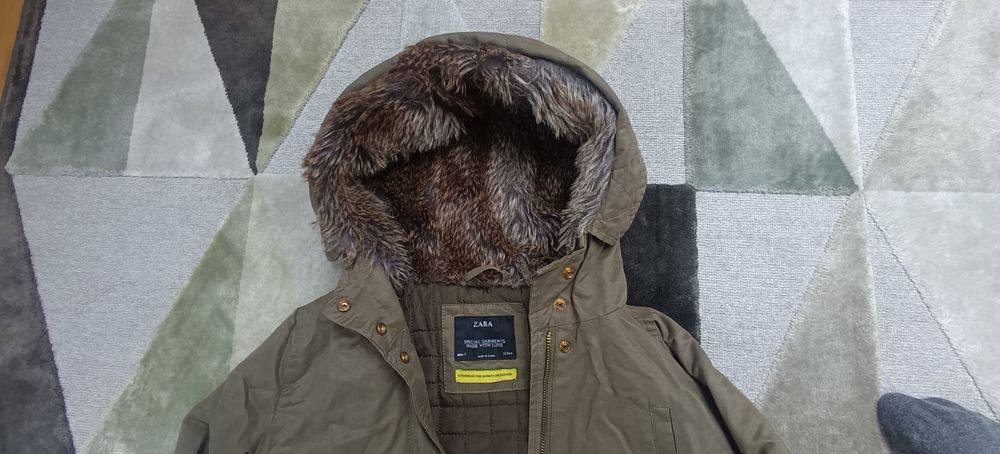 Kurtka dla dziewczynki, parka Zara, rozm. 122, 7 lat