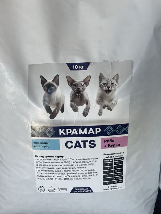 Сухий Корм для Собак і Котів