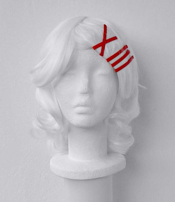 Juuzou Tokyo Ghoul Juzo biała peruka + spinki cosplay biały wig