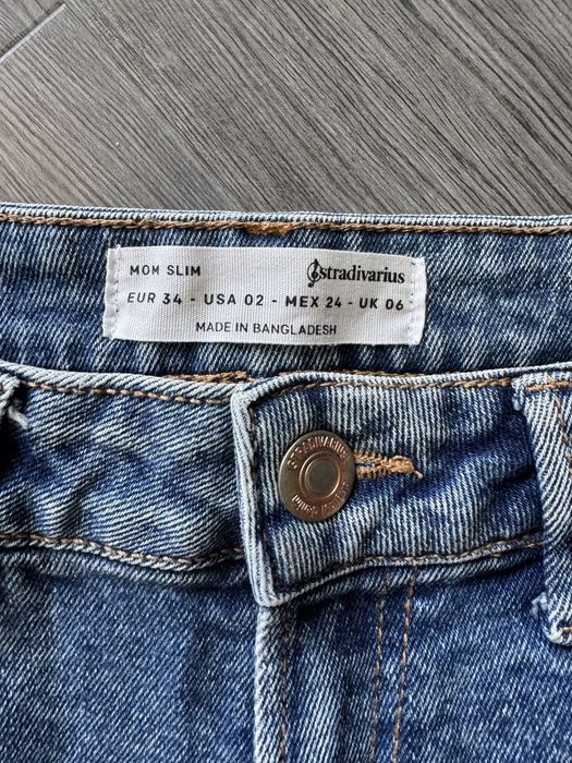 Spodenki jeansowe mom jeans stradivarius xs 34