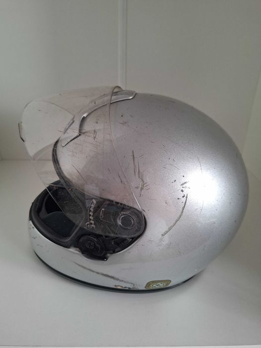 Kask motocyklowy SHOEI XR-800 integralny srebrny używany