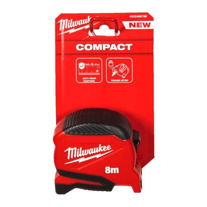 Рулетки Milwaukee Pro Compact Gen 2, 3м, 5м, 8м (25мм)