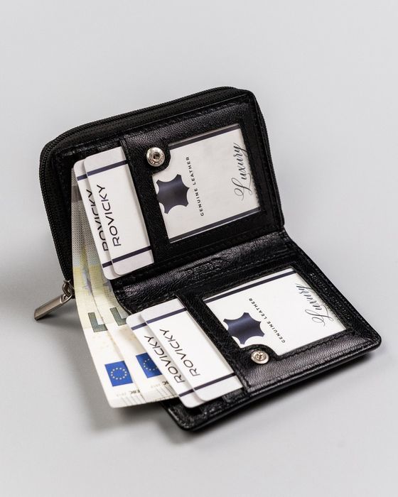 kompaktowy skórzany portfel damski - rovicky