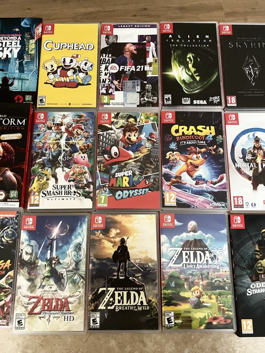 Nintendo switch, revision 2, второго поколения, картридж, контроллер