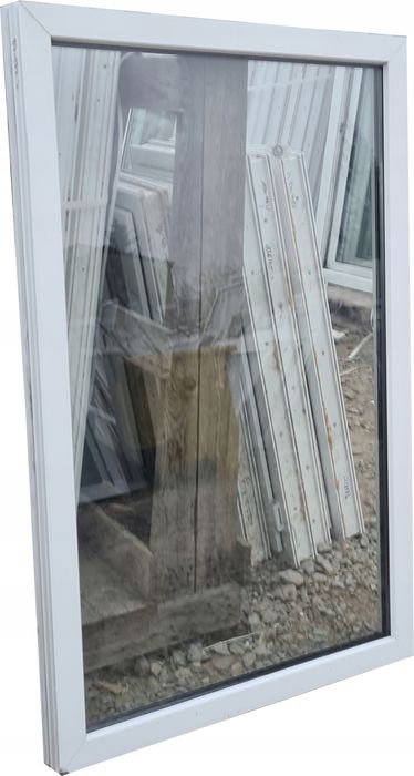 OKNA KacprzaK Witryna 83x132 FIX Używany PCV Białe Lider Okna OLX