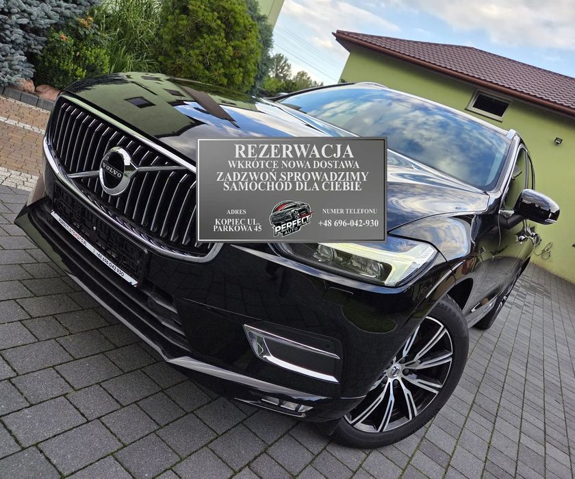 Volvo XC 60 B4 197km, Inscription, Fotele skórzane z pamięcią, HEAD-UP, Hak