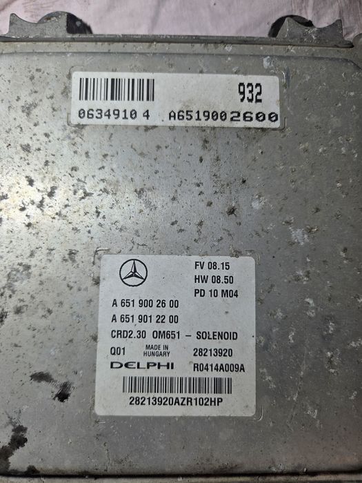 Zestaw startowy sprinter 906 2.2dci 651 955