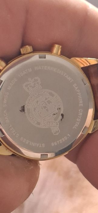 Relogio royal conografo quartz makina eta 22 rubis