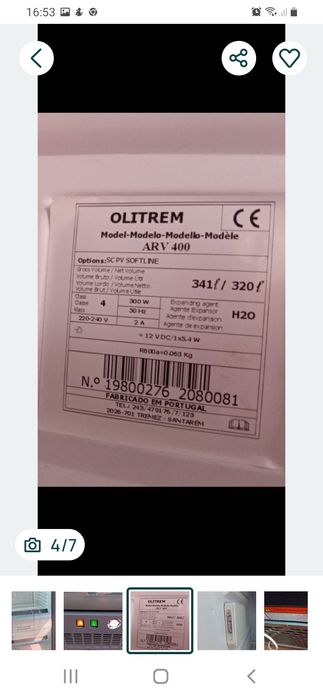 Frigorífico PARA DESOCUPAR Expositor Vertical Olitrem ARV 400 – PARA DESOCUPAR