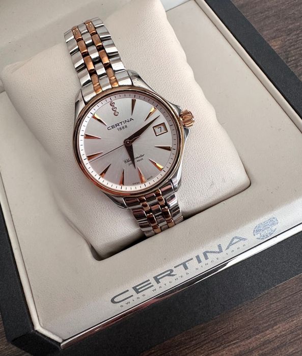 Certina DS Action Lady Diamonds Chronometer 2019 | komplet |szafir