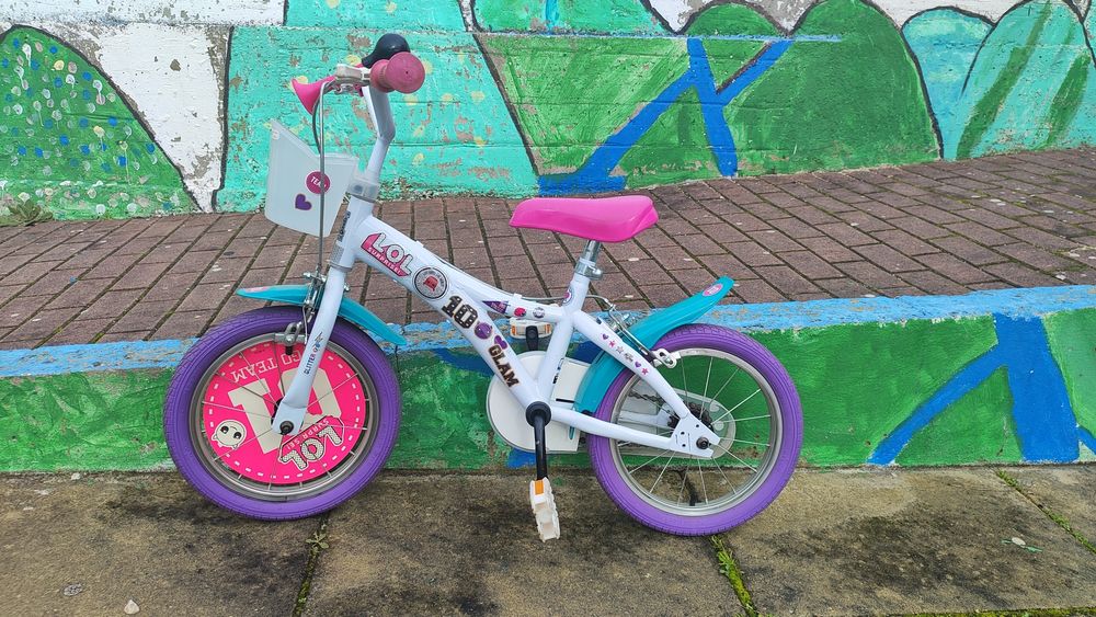 Bicicleta Menina LOL Branca