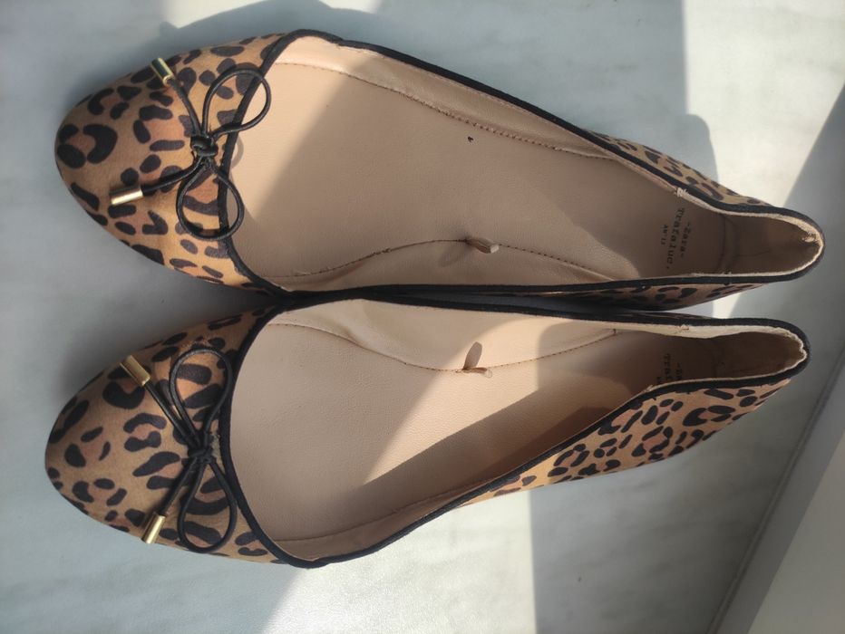 Baleriny Zara panterka jak nowe rozmiar 38